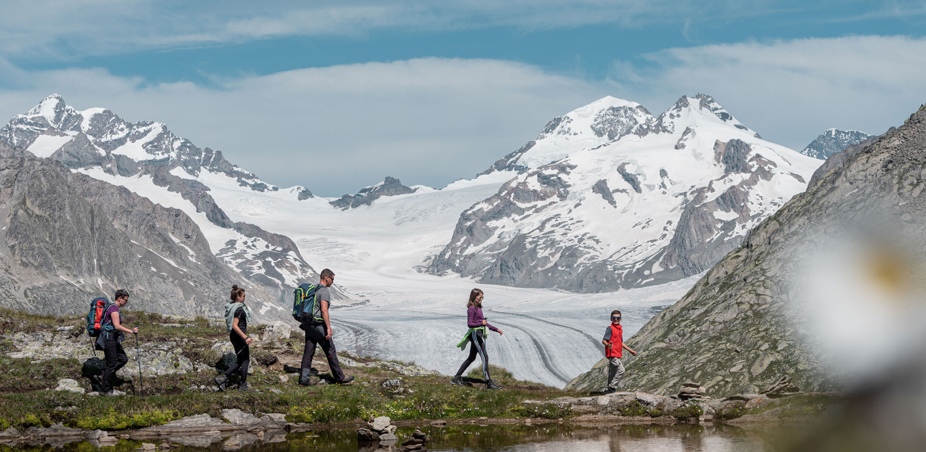 Ice training on the Aletsch Glacier